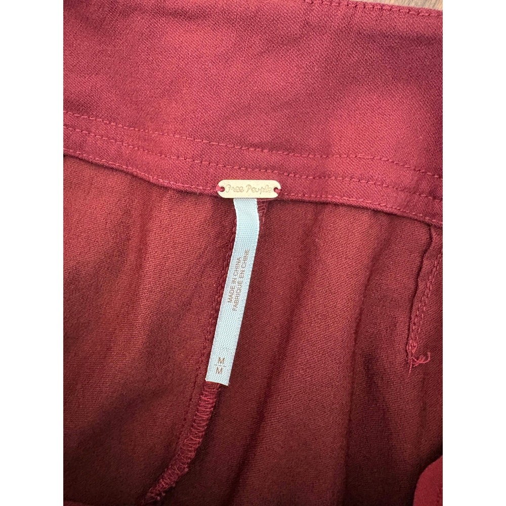 Free People Front Zip Flare Pants Boho Retro Indie Urban Festival Gypsy Career - Picture 5 of 7